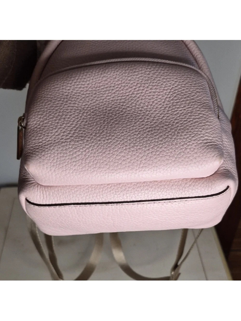 Michael Kors Blush Pink Pebbled Leather Mini Backpack